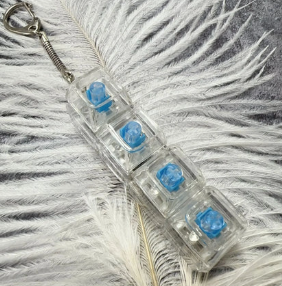 LED Keyboard Keychain Fidget Toy